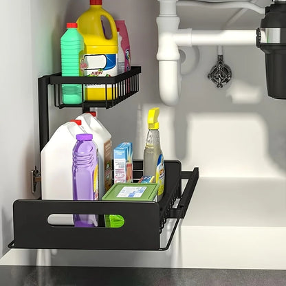 Metalowy organizer pod zlew 2-poziomowy - zdjęcie 8