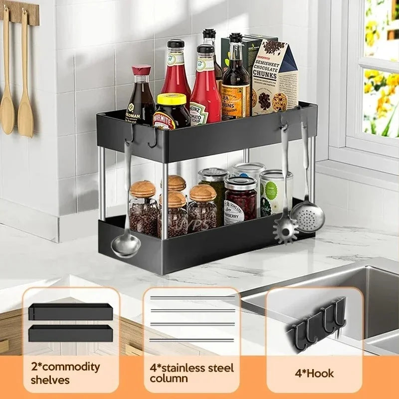 Organizer pod zlew szufladowy 2-poziomowy - zdjęcie 12