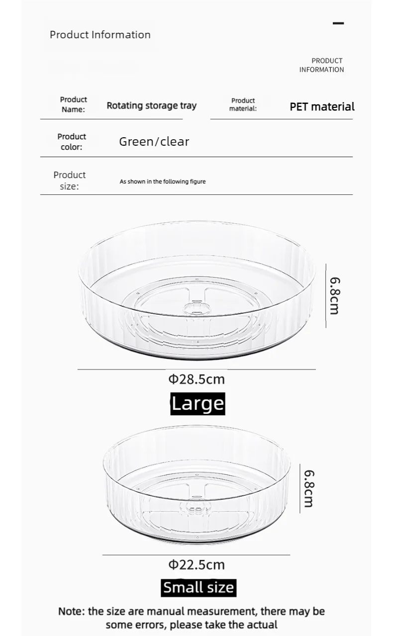 Obrotowy organizer do lodówki 360 Lazy Susan - zdjęcie 13